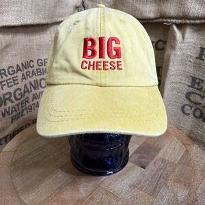 Adams Murray's Big Cheese Yellow Twill Baseball Cap Strapback Hat Adjustable